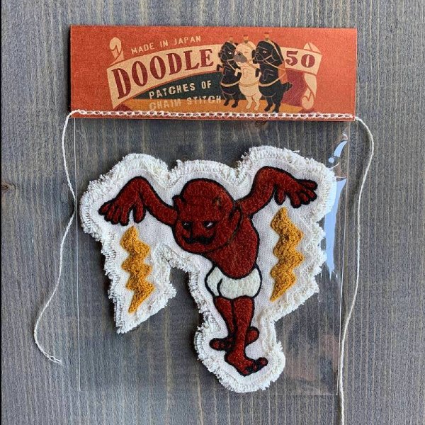 画像1: doodle50 （ドゥードゥル50）Patches Lightning devil (1)