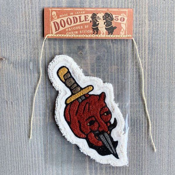画像1: doodle50 （ドゥードゥル50）Patches Dagger devil (1)