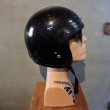 画像4: Vintage Helmet（ビンテージヘルメット）DAIEI H-50 1970年代 ダークグリーン・フレーク 58〜60cm【内装リペア済み】 (4)