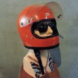 画像8: Vintage Helmet（ビンテージヘルメット）純正シールド付き BELL STAR オレンジ L対応58〜60cm【内装リペア済み】 (8)