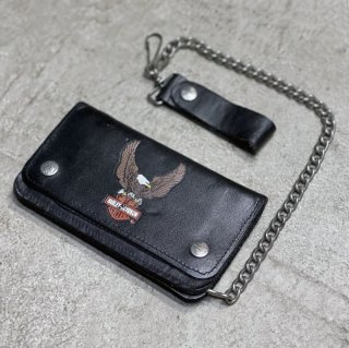 Harley Davidson/ハーレー/ヴィンテージ トラッカーウォレット Vintage】Harley-Davidson二つ折り トラッカーウォレット