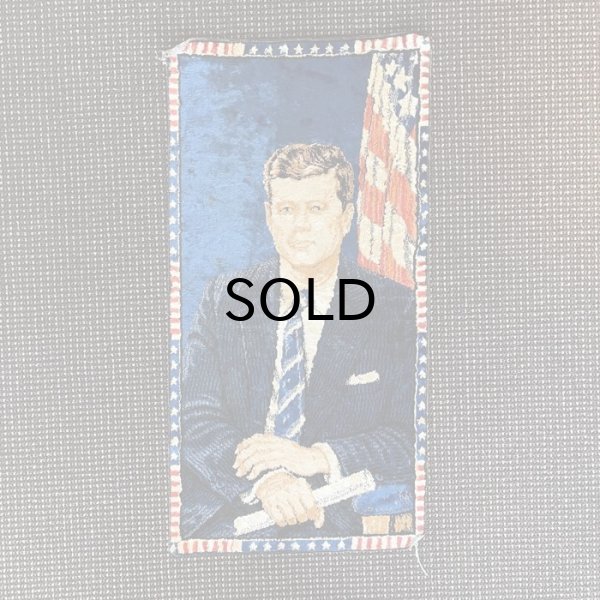 画像1: 【Vintage/Used】60s JFK ビンテージ・タペストリーラグ (1)