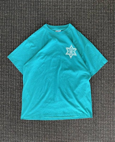 画像1: 【Vintage/USED】 Hanes （ヘインズ） ショートスリーブ・Tシャツ "OKALAND SHERIFF" サイズL (1)