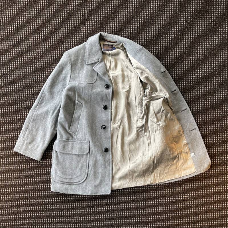 80年代 Pendelton(ペンドルトン )ウールコート・フェザーグレー Made 80年代 Pendelton(ペンドルトン )ウールコート・フェザーグレー Made