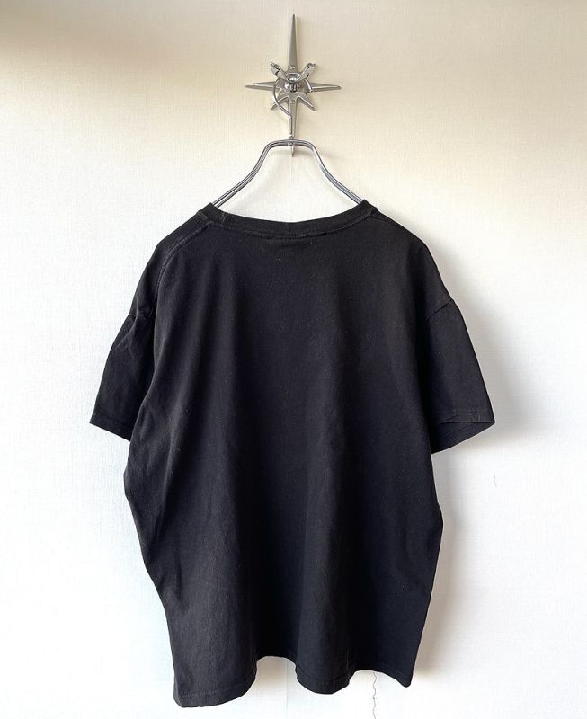 【USED】スカル・バイカー S/S ロゴ・ T-シャツ・ブラック（表記/XXL）
